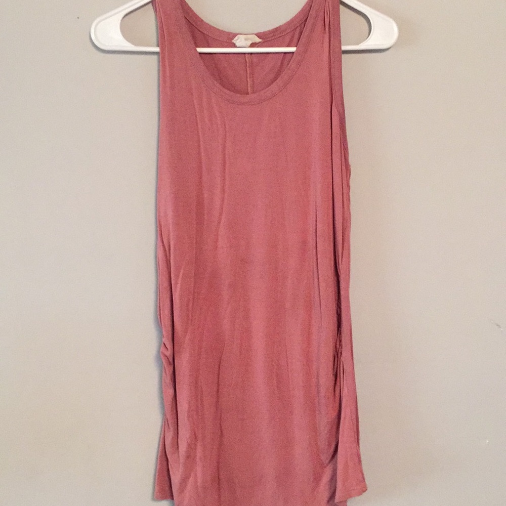 Pink/salmon maternity tank top